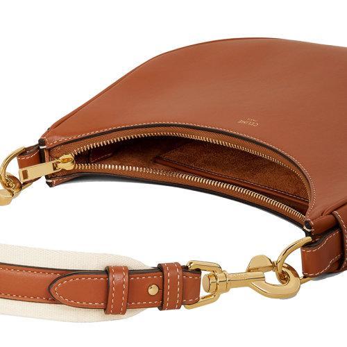 【包税】CELINE/赛琳 21秋冬新款AVA系列 女士黄褐色光滑小牛皮织物配皮肩带手提单肩腋下包198643DGQ.04LU 商品图3