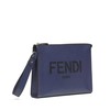 【包税】FENDI/芬迪 2021秋冬新款 男士蓝色皮革拉链开合银色饰面金属件配可拆式手链式手柄手拿包7VA491AC9LF18YJ 商品缩略图3