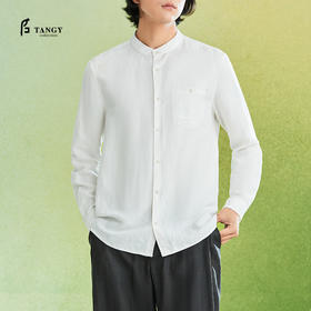 TANGY Collection/天意精品2022年春夏新品商务麻粘休闲款男装上衣