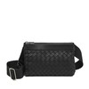 【包税】Bottega Veneta/葆蝶家 22春夏新款CLASSIC INTRECCIATO系列 男士黑色编织皮革单肩斜挎包651938V0E528803 商品缩略图0