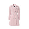EITIE爱特爱春季新款双排扣西装领收腰X型中长款显瘦通勤外套A2203917 商品缩略图4