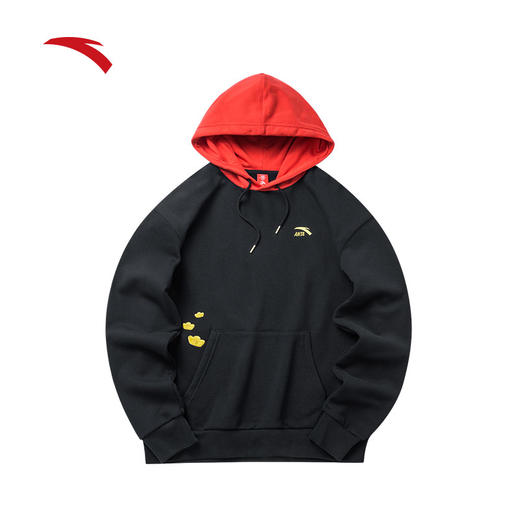 【2XL断码】安踏连帽卫衣男春季新年红色运动长袖152218721【库存有限，如无货将做退款，介意慎拍！】 商品图0