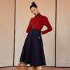 Threegun三枪 【双面绒】连领女士长袖上衣打底衫-23672A021 商品缩略图0