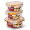 乐扣乐扣（LOCK&LOCK） 耐热玻璃保鲜盒 钣盒密封碗3件套 LLG851S008 商品缩略图2