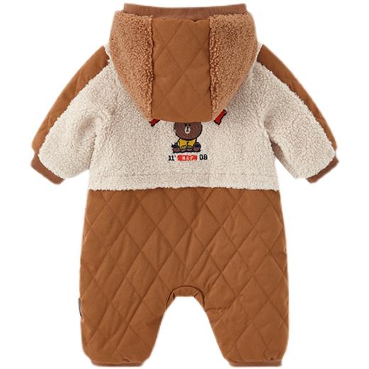 英氏-童衣类（冬）E1连针帽蛤深杏色73CM 商品图1