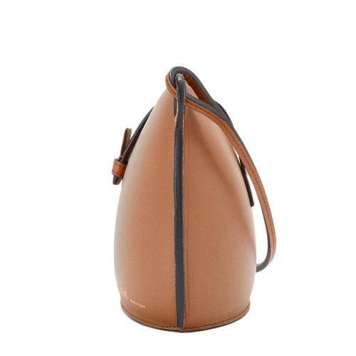 【包税】LOEWE/罗意威 21秋冬新款Moulded Bucket系列 女士棕褐色小牛皮斜挎单肩水桶包0010650901 商品图2