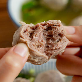 菜菜家牛肉丸/牛筋丸|千锤百打，清水煮都爆汁香浓，筋道爽弹