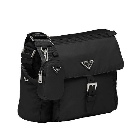 【包税】PRADA/普拉达 21年秋冬新款 女士黑色再生尼龙附可拆卸肩带斜跨单肩包1BD994_RV44_F0002_V_B1M 商品图2