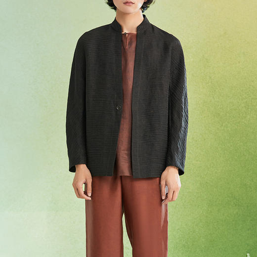 TANGY Collection/天意精品2022年春夏新品非遗莨绸男装外套 商品图1