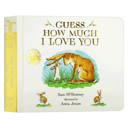 猜猜我有多爱你 英文原版 Guess How Much I Love You 25周年纪念版 英文版进口原版儿童英语睡前读物 精装纸板书 商品图3