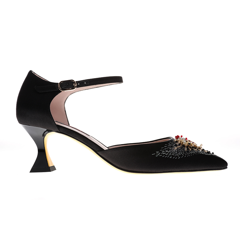 sheme新中式《高山族》系列之《星辉》原创文化设计真皮女鞋可定制