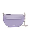 【包税】BURBERRY/博柏利 21秋冬新款Olympia系列 女士迷你浅紫色牛皮革拉链开合弧形手提单肩腋下包80490051 商品缩略图1