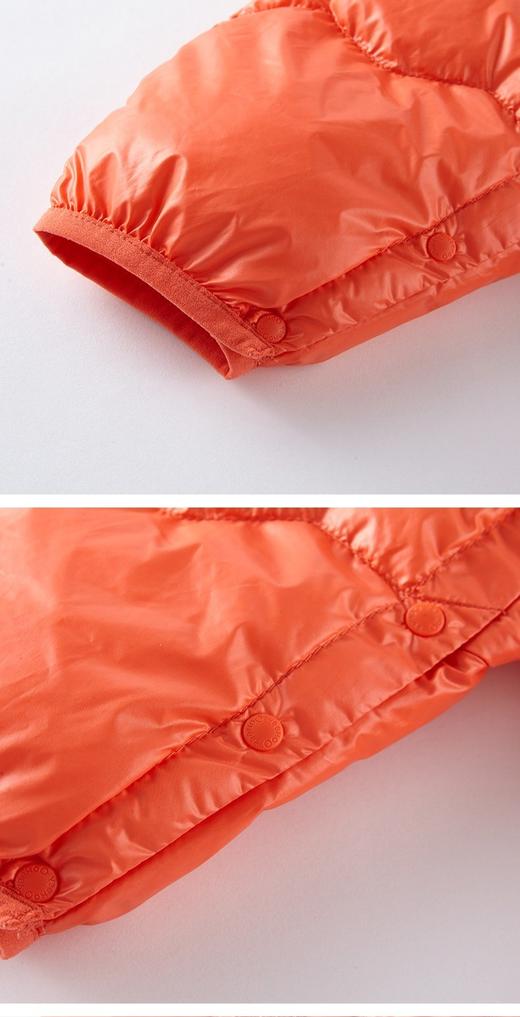 英氏-童衣类（冬）E1英羽帽蛤深橘红73CM 商品图1