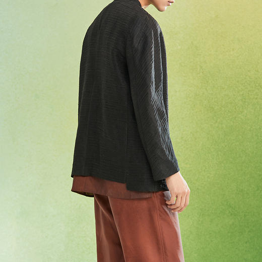 TANGY Collection/天意精品2022年春夏新品非遗莨绸男装外套 商品图2