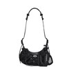 【包税】Balenciaga/巴黎世家 22新款LE CAGOLE系列 女士XS款黑色鳄鱼压纹超柔软小牛皮斜挎单肩包67130923EB71000 商品缩略图0