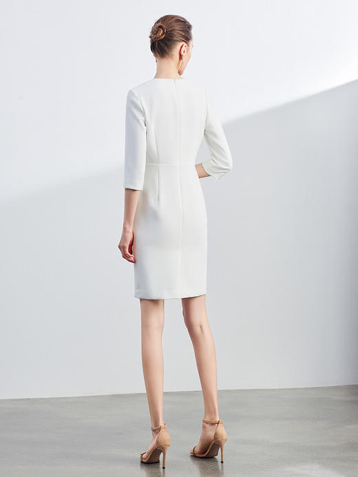 AD美容师工作服女高端职业连衣裙秋季新款气质主持人工装西装裙子 商品图4