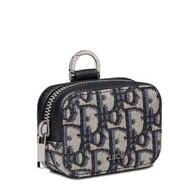 【包税】DIOR/迪奥 22春夏新款D-TOUCH系列 男士NANO款经典老花提花织物横版挂脖手拿零钱包2ESBC269YSE_H05E