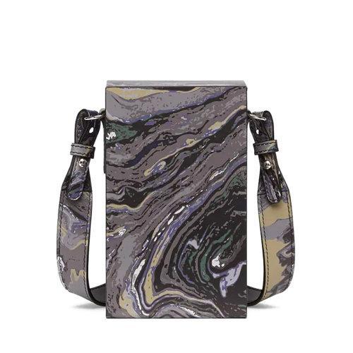 【包税】FENDI/芬迪 2021秋冬新款PACK系列 男士灰色/蓝色/白色大理石纹印花皮革硬质盒子造型配可拆卸肩带手提肩背斜跨单肩包7VA519AGQSF1FN9 商品图2