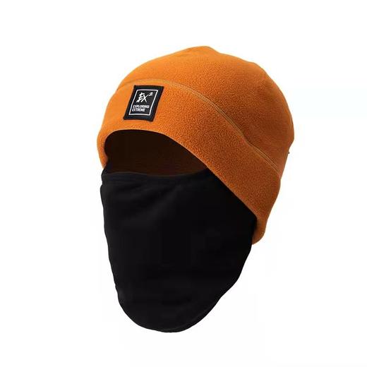EX2伊海诗秋冬新款抓绒贴面面罩圆帽户外保暖骑车防尘圆帽368086 商品图3