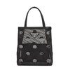 【包税】PRADA/普拉达 21年秋冬新款 女士小号黑色织物材质皮革提手波尔卡圆点图案网眼手提托特包1BG417_2DZ9_F0002_V_OOO 商品缩略图0