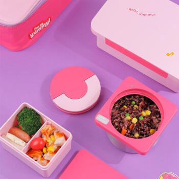 乐扣乐扣LOCK&LOCK好吃哒饭盒 学生上班族自由分隔不锈钢保温便当盒1.45L 商品图5