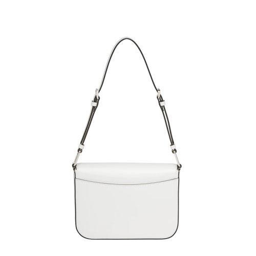 【包税】PRADA/普拉达 21年秋冬新款  女士白色亮面皮革可调式皮革提手磁扣式翻盖开合斜跨手提单肩包1BD308_ZO6_F0PG7_V_HOO 商品图1