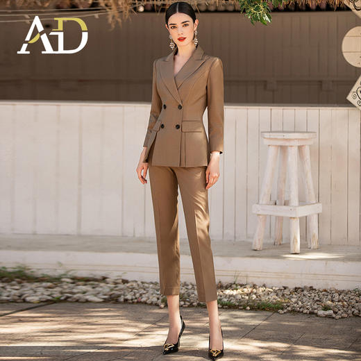 AD正式场合职业套装裙工作服女气质秋装设计感西服外套时尚正装 商品图2