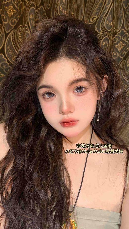 【大直径】Sheepcon-超大蓝莓/波子气泡水-14.5mm【年抛 0-1000度 含有525/575】 商品图3