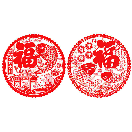 「新年新气象 春节对联套装」2022虎年新款春节对联批发广告春联烫金红包年画年货 商品图2