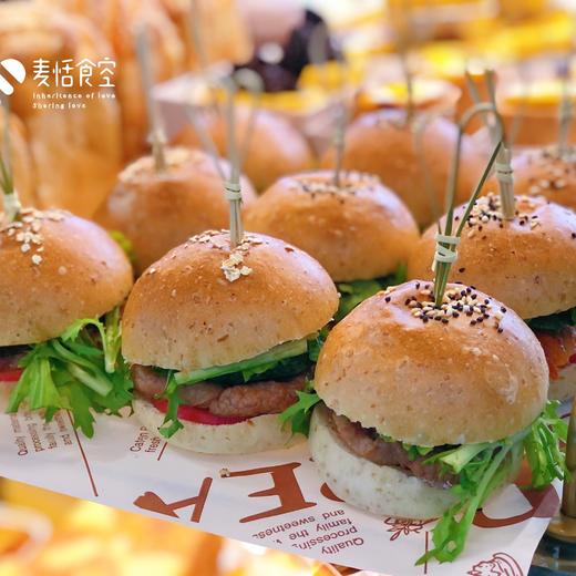 馋嘴小汉堡（约14:30出炉）全麦面包➕蔬菜➕肉 商品图0