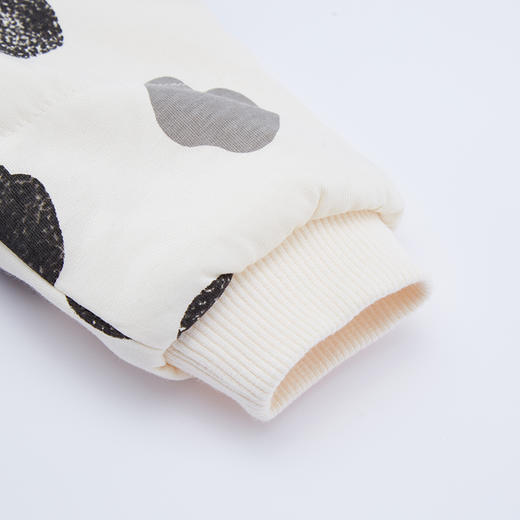 英氏-童衣类（冬）E1英针短外套奶油白色80CM 商品图3