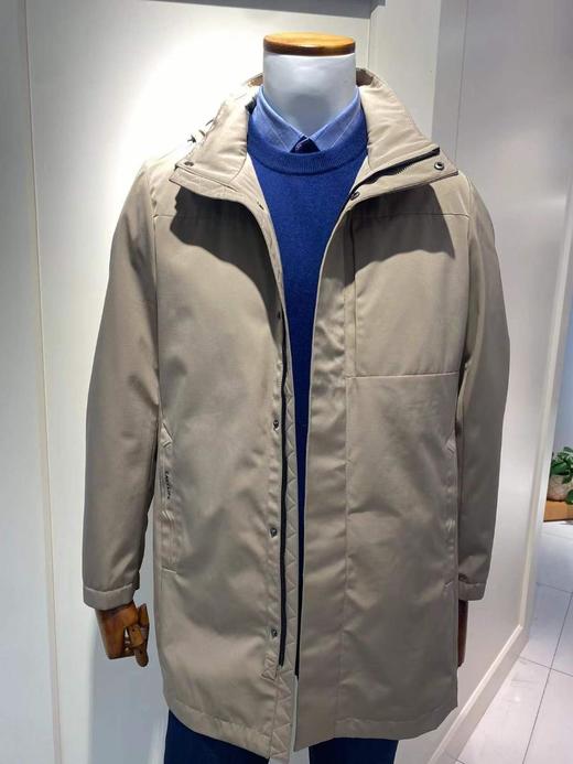 南4GY男士卡其色风衣外套 商品图0