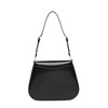【包税】PRADA/普拉达 21年秋冬新款Cleo系列 女士黑色拉丝皮革金属配件徽标磁扣式翻盖开合斜跨手提单肩包1BD316_ZO6_F0002_V_HOO 商品缩略图1