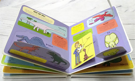 小小探险家 恐龙 英文原版 Little Explorers Dinosaurs 儿童英语启蒙纸板翻翻书 英文版少儿科普百科 进口原版书籍 商品图2