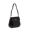 【包税】PRADA/普拉达 21年秋冬新款Cleo系列 女士黑色拉丝皮革金属配件徽标磁扣式翻盖开合斜跨手提单肩包1BD316_ZO6_F0002_V_HOO 商品缩略图2