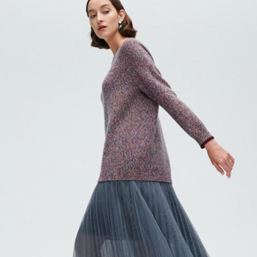 3楼 珍贝羊绒低圆领上衣 商品图1