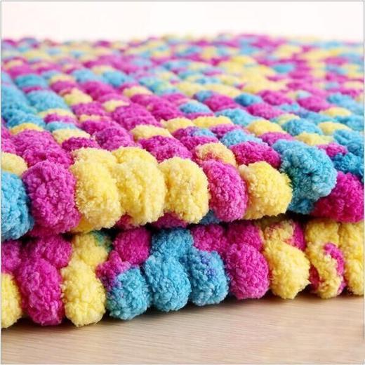 大球球毛线钩坐垫织围巾线勾汽车垫珍珠波波毛线 120克 商品图7