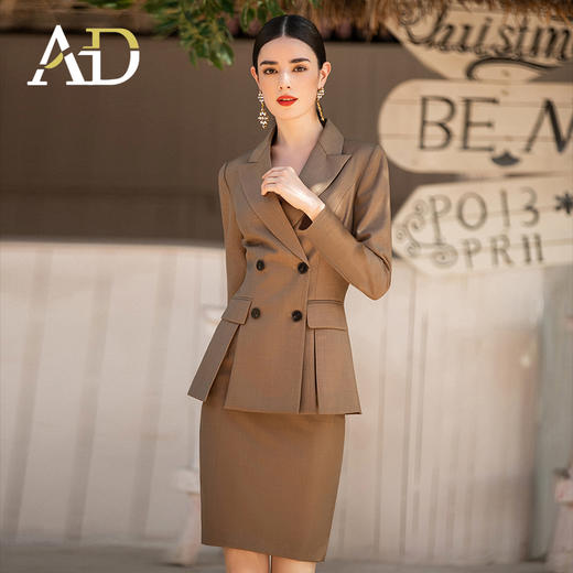 AD正式场合职业套装裙工作服女气质秋装设计感西服外套时尚正装 商品图0