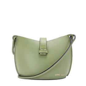 【包税】LOEWE/罗意威 21秋冬新款Moulded Bucket系列 女士迷迭香色小牛皮斜挎单肩水桶包0010650919
