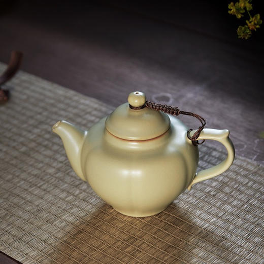 东道汝窑｜中葵茶壶半组（月白/天青） 商品图1
