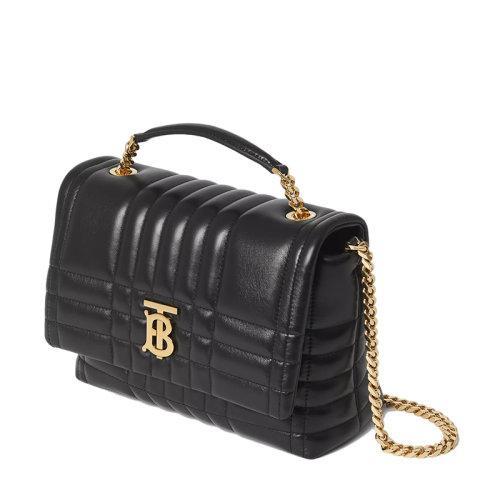 【包税】BURBERRY/博柏利 21秋冬新款Lola系列 女士小号黑色绗缝羊皮革手提斜挎单肩链条包80490501 商品图1