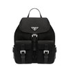 【包税】PRADA/普拉达 21年秋冬新款 女士黑色再生尼龙Saffiano皮革细节翻盖开合双肩背包1BZ677_RV44_F0002_V_OOO 商品缩略图0