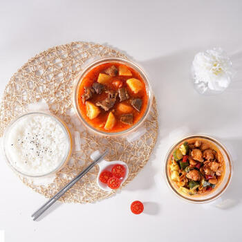 乐扣乐扣（LOCK&LOCK） 耐热玻璃保鲜盒 钣盒密封碗3件套 LLG851S008 商品图6