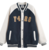 F426/BDWT21AW-3066/三色贴皮撞色仿羊羔毛棒球服 商品缩略图0