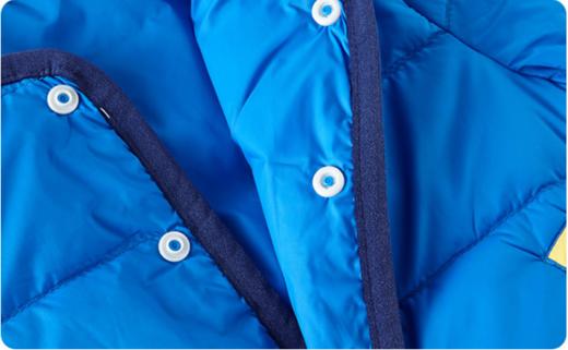 英氏-童衣类（冬）E1英羽短外套电光蓝80CM 商品图3