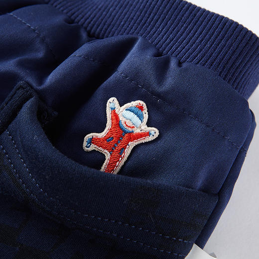 英氏-童衣类（冬）E1英梭长裤深海滨蓝100CM 商品图2