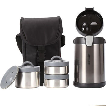 乐扣乐扣 多层保温饭盒304不锈钢真空保温桶成人便携 2L LHC8034 商品图2