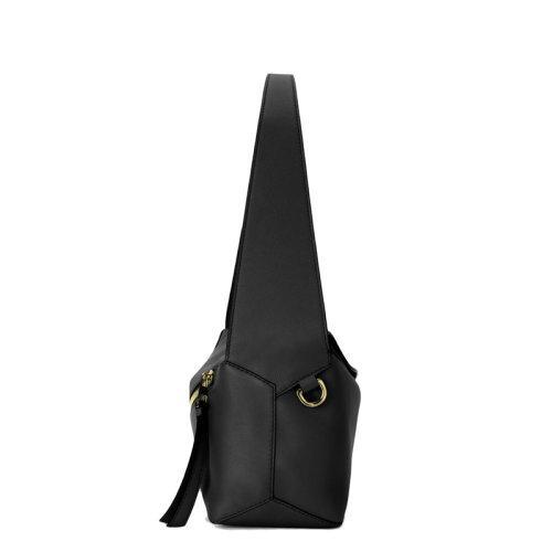 【包税】LOEWE/罗意威 21秋冬新款Puzzle Hobo系列 女士黑色纳帕小牛皮拼图手提单肩包0010643500 商品图2