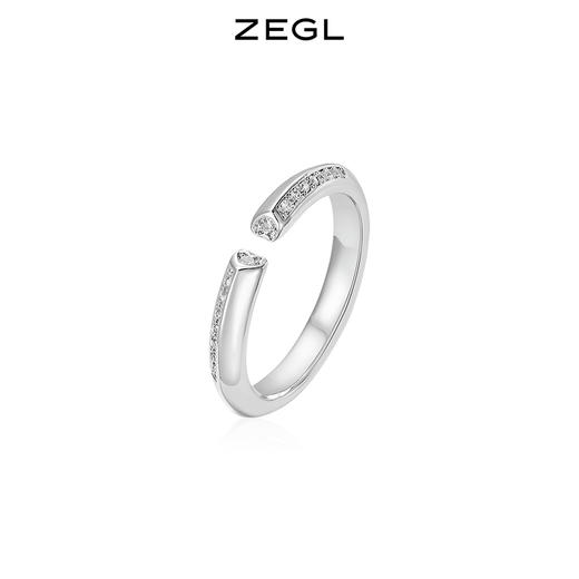 ZEGL925纯银情侣戒指男女一对小众设计感开口戒情人节送女友礼物 商品图5