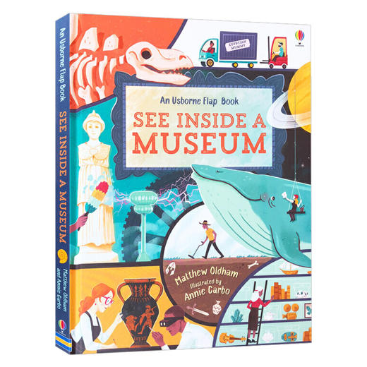 尤斯伯恩看里面系列博物馆 英文原版 Usborne See Inside A Museum 儿童英语百科知识纸板翻翻书 英文版进口原版书籍 商品图0